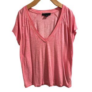 🌸3/$15🌸Medium Tone Pink Deep V-Neck Sanctuary Short Sleeve Tee sz S